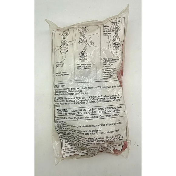 Disney Pixar Toy Story‎ 2 McDonald's Toy Jessie Candy Dispenser Vintage 1999 New - Picture 2 of 2